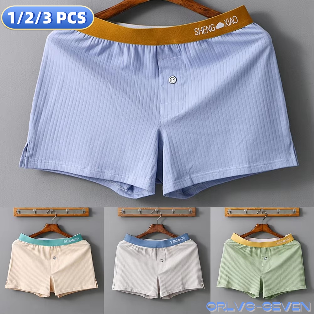 Trunk Breathable Men - 1/2/3 PCS 남자 팬티 코튼 솔리드